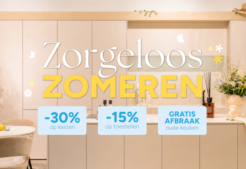 Keuken promotie: zomerse kortingen in alle toonzalen