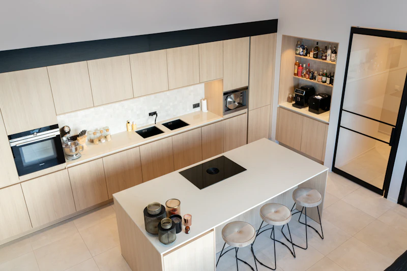 Strakke landelijke keuken