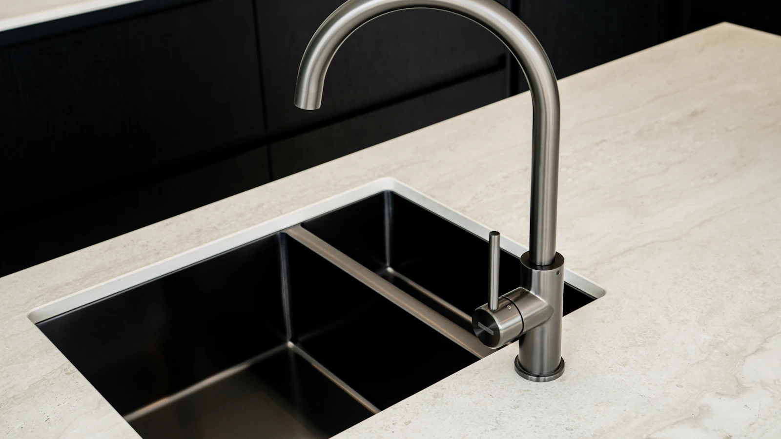 Keramisch werkblad met onderbouw spoelbak