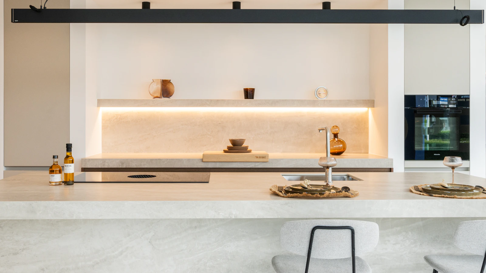 Japandi keuken in Kashmir en Loft Brown Oak